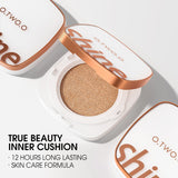 Long Lasting Foundation Cushion Compact With Makeup Puff