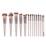 Champagne Makeup Brushes Set