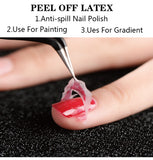 Peel Off Latex Liquid Tape Protect Nail Polish