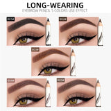 5 Colors Eyebrow Pencil