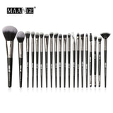 20 pcs Make Up Brush Set with Leather Case