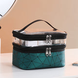 Multifunction Double Transparent Cosmetic Bag