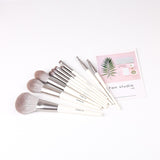 Silver Makeup Brushes Set