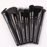 Black Makeup Brushes Set