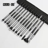 20 pcs Make Up Brush Set with Leather Case