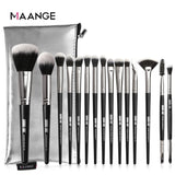 20 pcs Make Up Brush Set with Leather Case