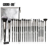 20 pcs Make Up Brush Set with Leather Case