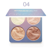 4Color Face Highlighter Palette