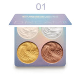 4Color Face Highlighter Palette
