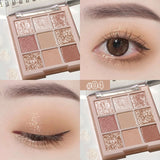9 Colors Sakura Christmas Eyeshadow Palette