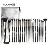 20 pcs Make Up Brush Set with Leather Case